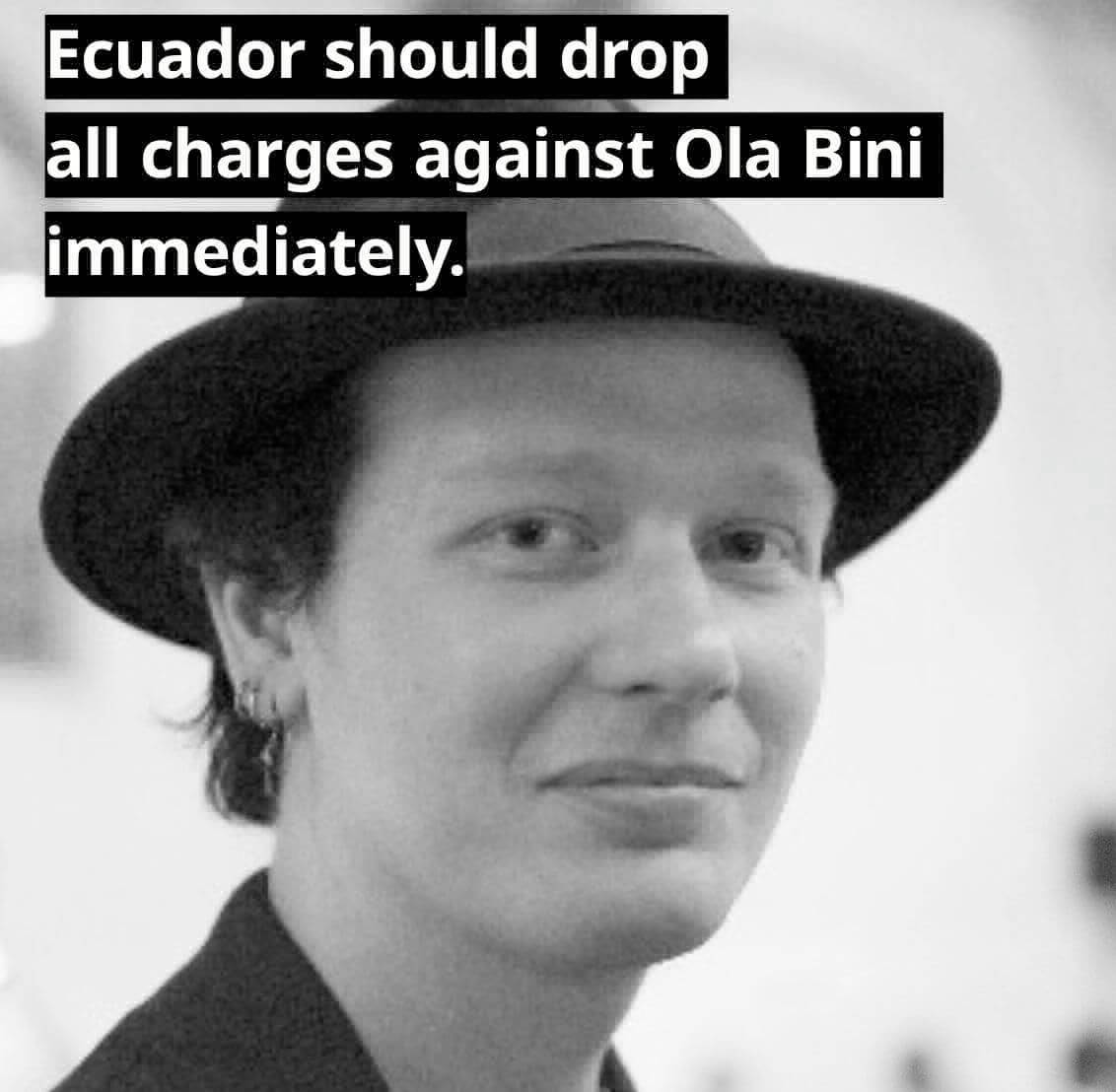 Carta de Solidaridad por la Liberación de Ola Bini